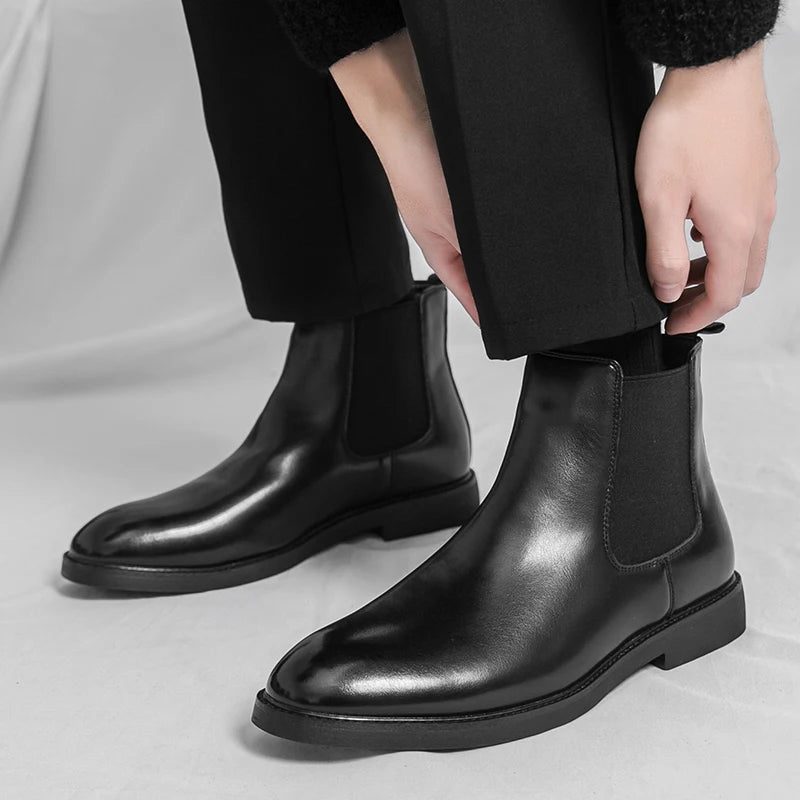 Nordspur | Trevon Klassische Chelsea Boots Mit Blockabsatz