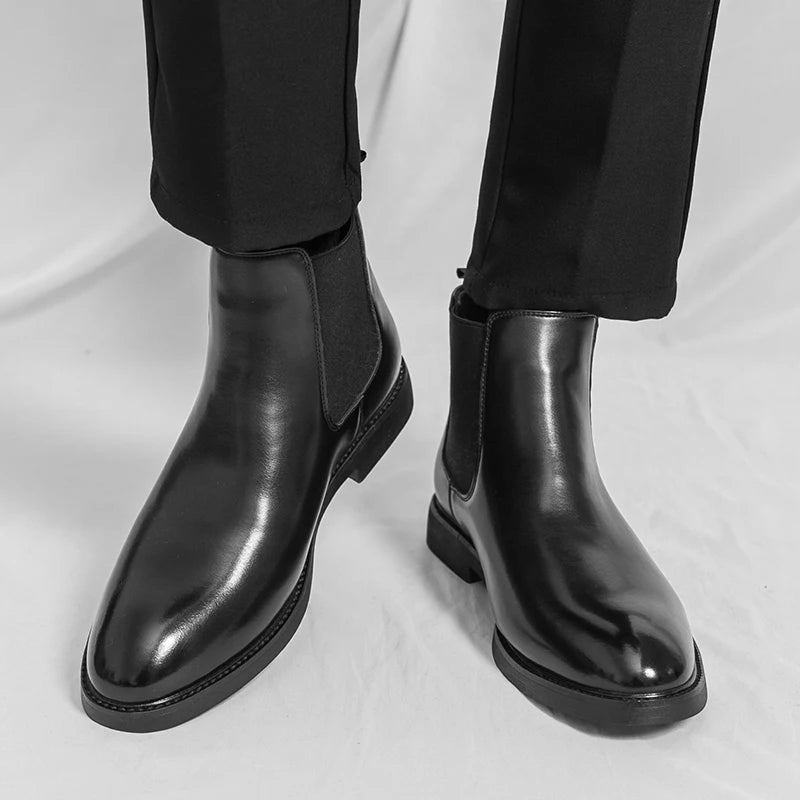 Nordspur | Trevon Klassische Chelsea Boots Mit Blockabsatz
