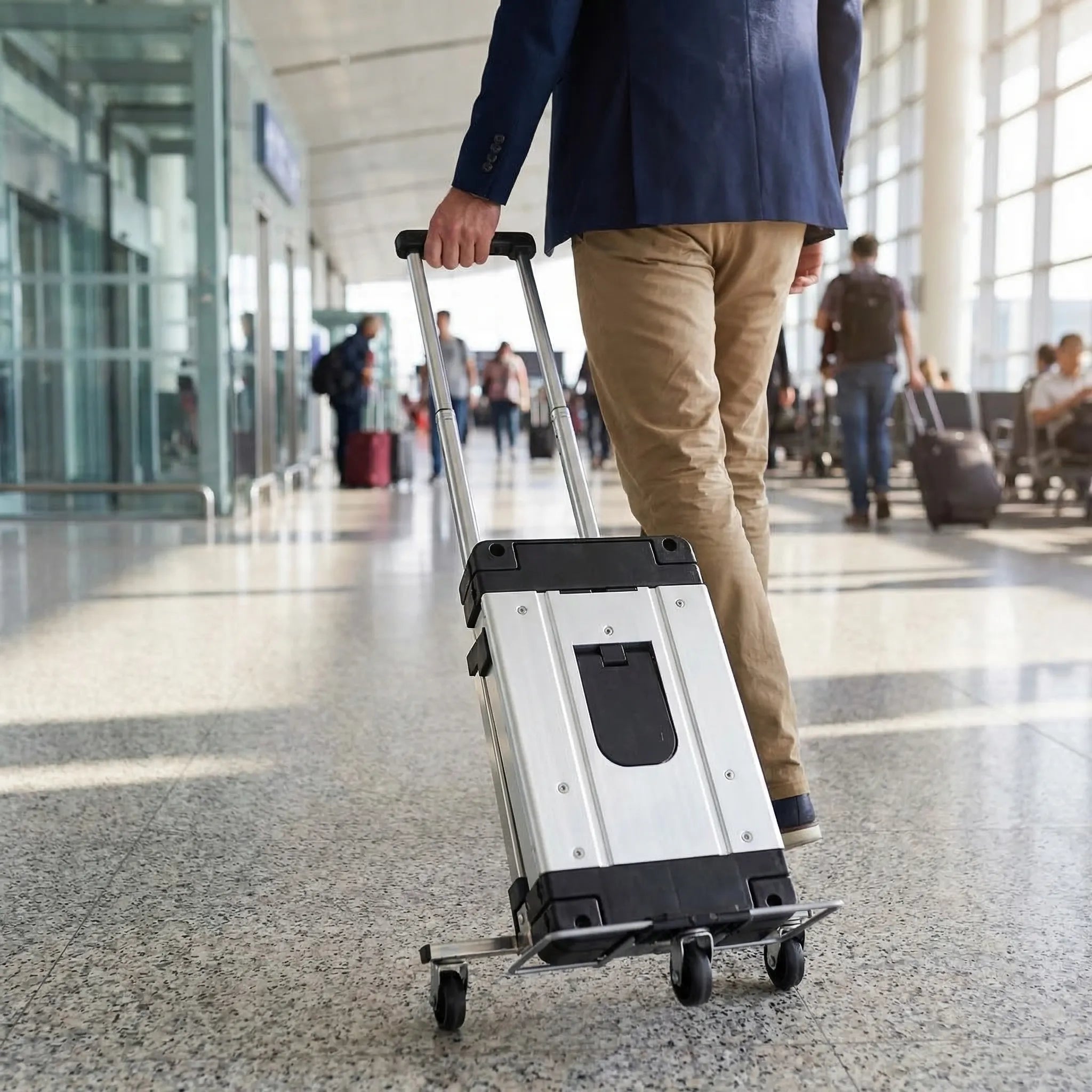 Faltbare Handkarre A4 ultraflach leicht transportierbar Reisen