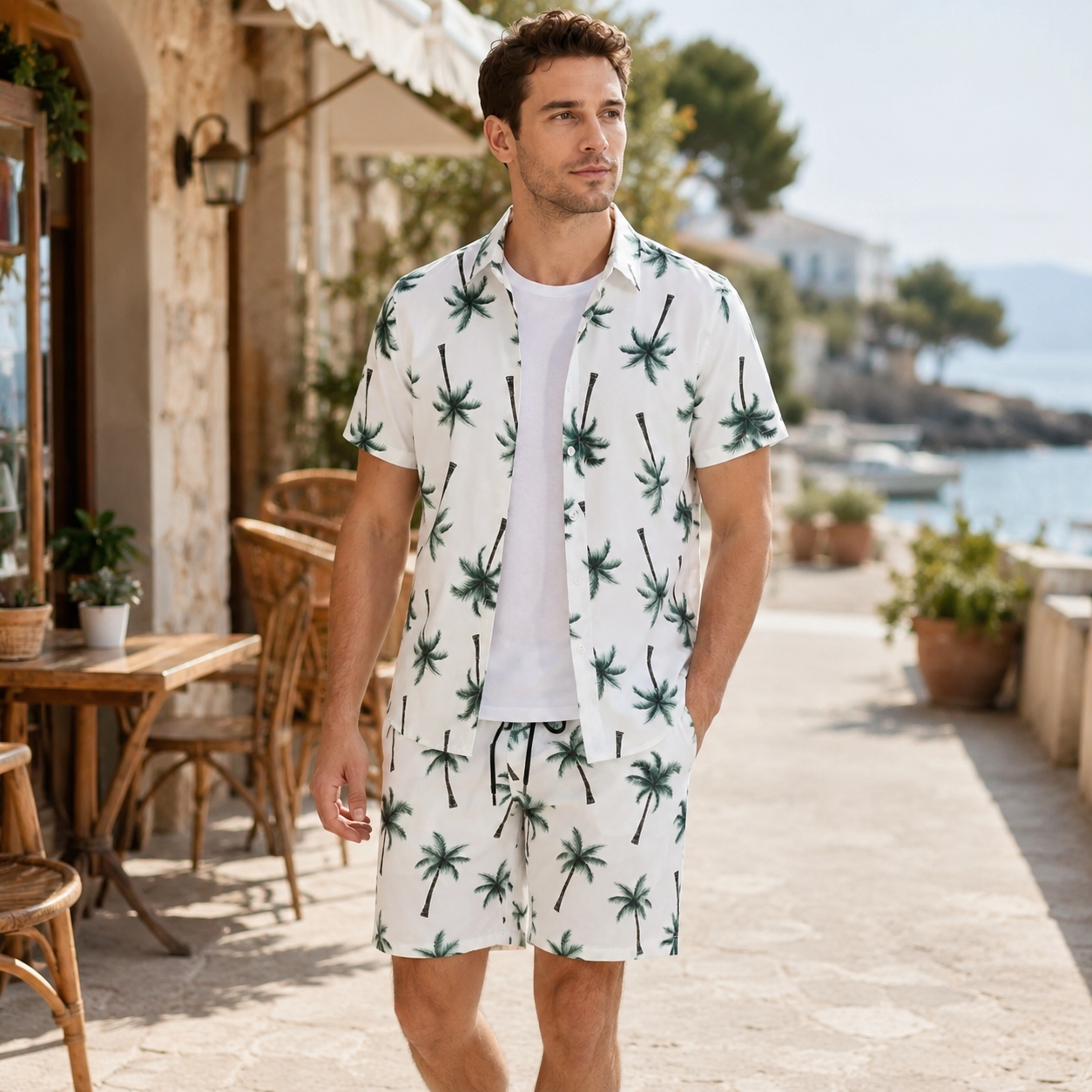Nordspur | Tropivex Tropisches Print Hemd und Shorts Set