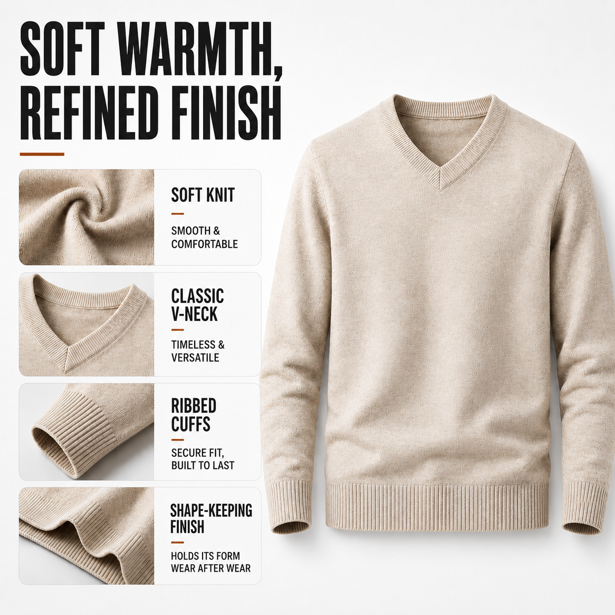 Nordspur | V-Ausschnitt-Pullover