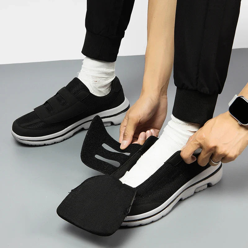 Weite orthopädische Sneaker mit klappbarem Oberteil für Hallux valgus