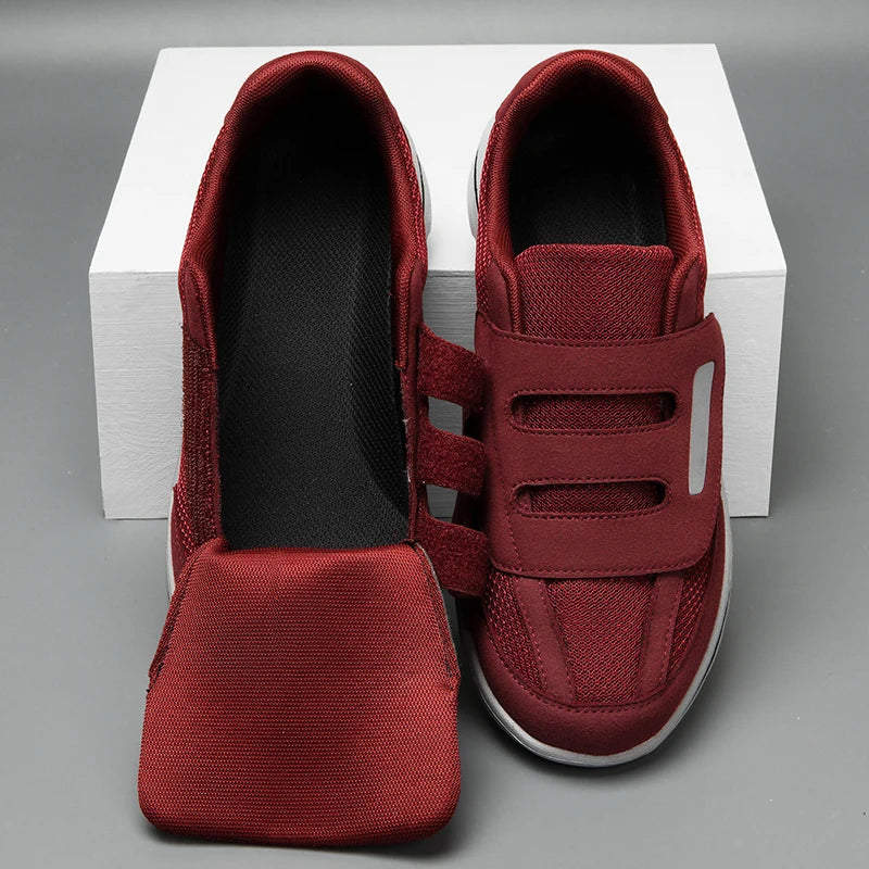 Weite orthopädische Sneaker mit klappbarem Oberteil für Hallux valgus