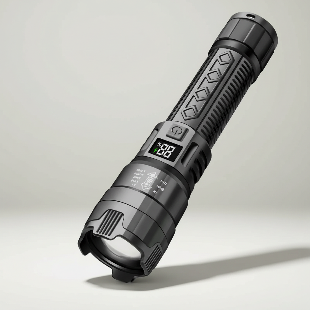 LED-Taschenlampe aufladbar zoombar wasserdicht 2000 Lumen