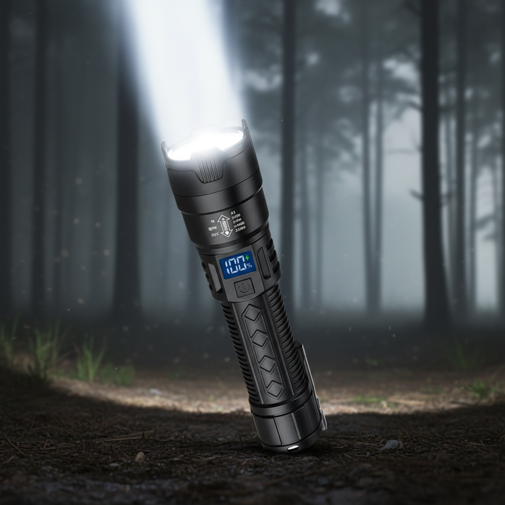LED-Taschenlampe aufladbar zoombar wasserdicht 2000 Lumen