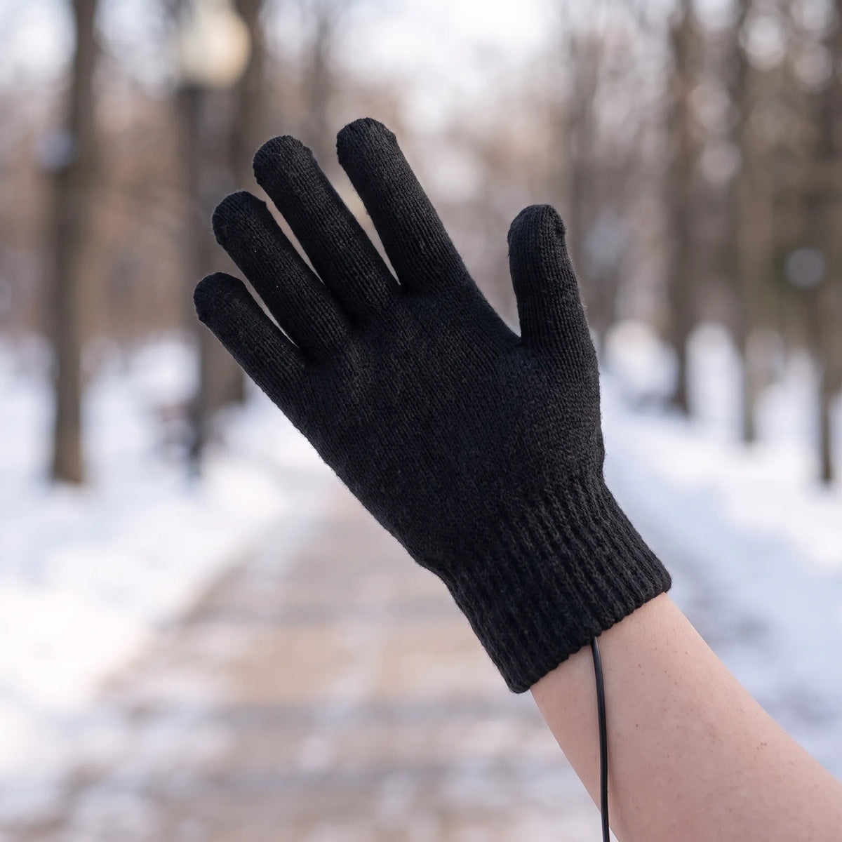 Nordspur | Varmivo Beheizbare Fingerlose Strickhandschuhe Mit Klappe