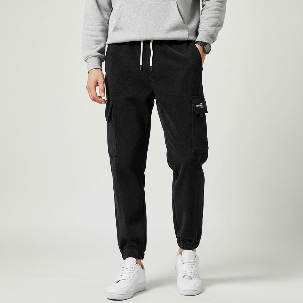 Cargo-Jogger elastischer Bund mittelschwer gerader Schnitt
