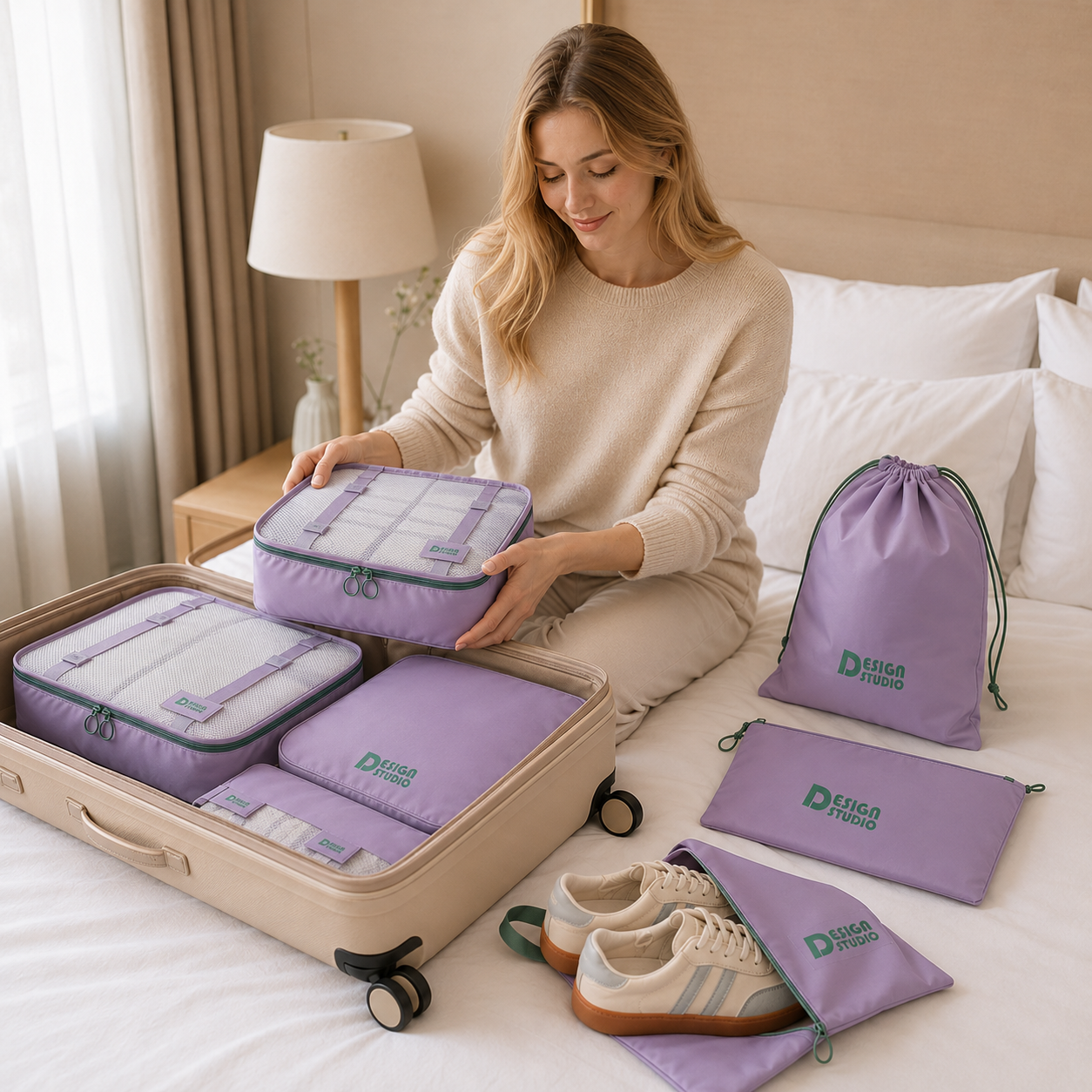 Nordspur | VeldoraPack Siebenteiliges Reise-Organizer-Set