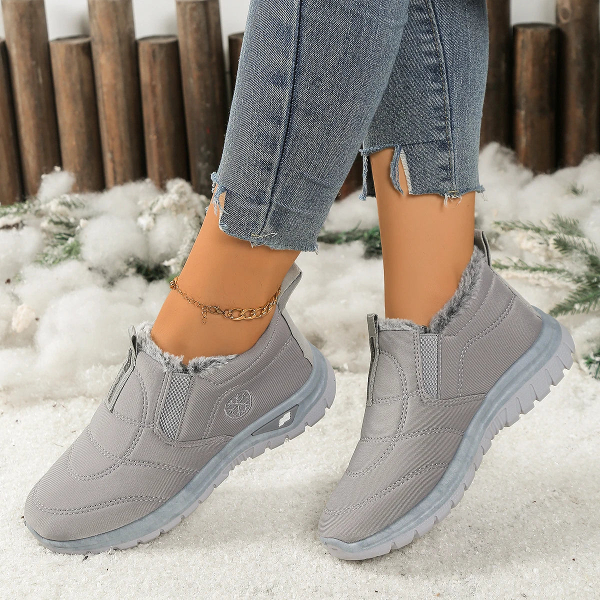 Nordspur | Velnara Gefütterte Slip-On Winterstiefel