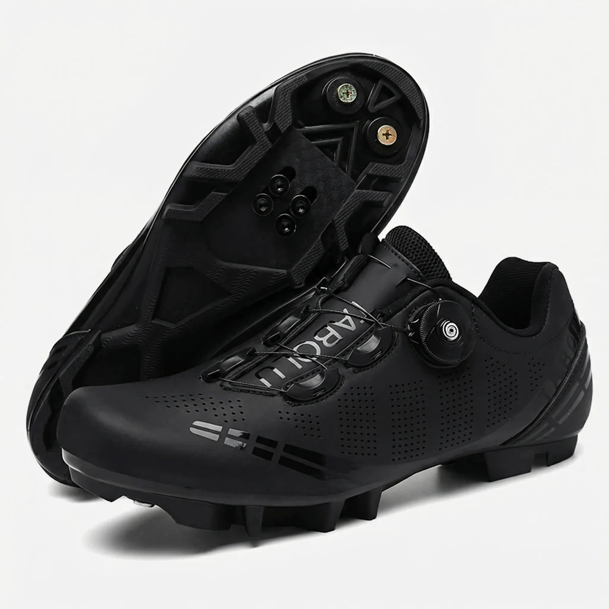 MTB-Rennradschuh mit Drehknopf-Verschluss und SPD-Cleat-Kompatibilität