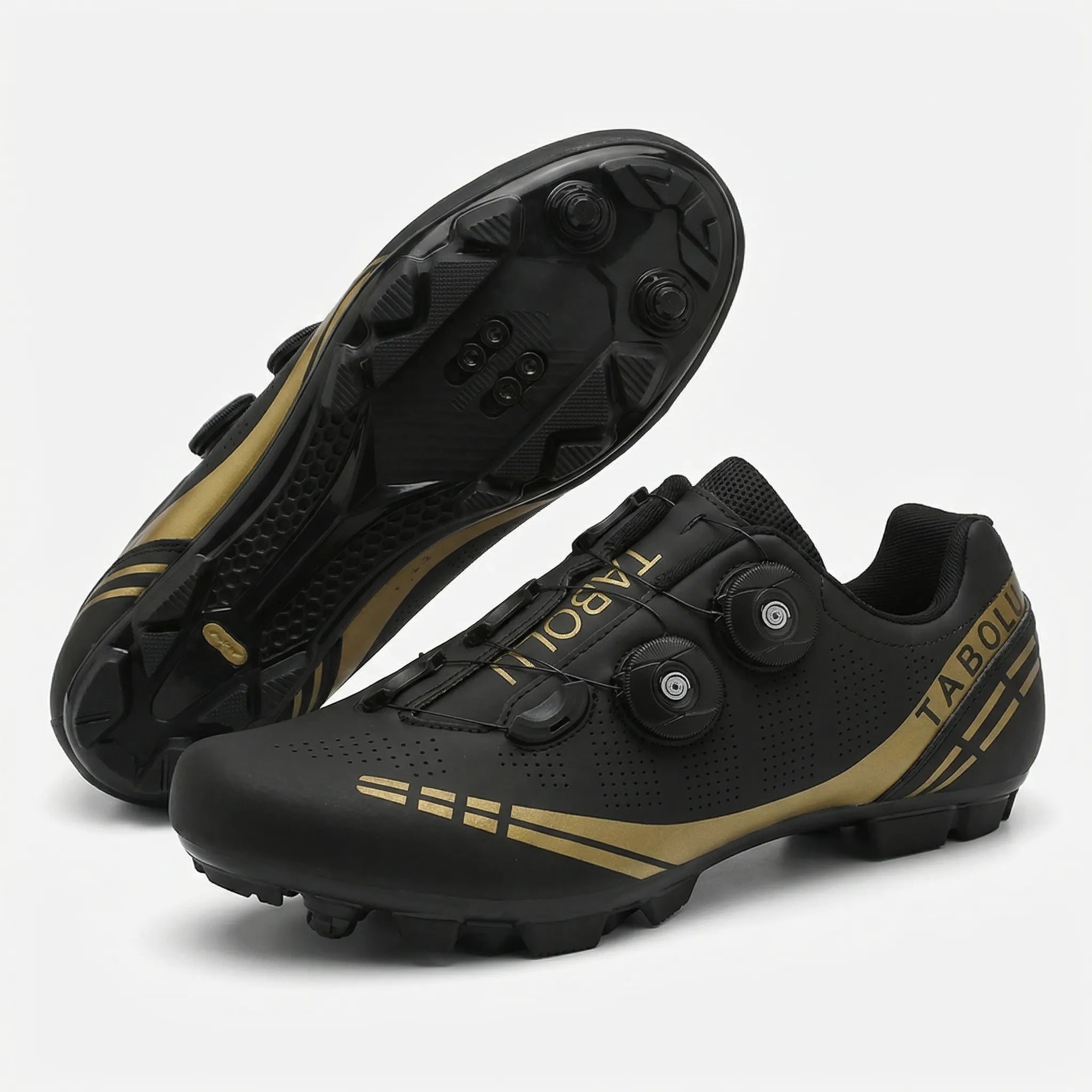 MTB-Rennradschuh mit Drehknopf-Verschluss und SPD-Cleat-Kompatibilität