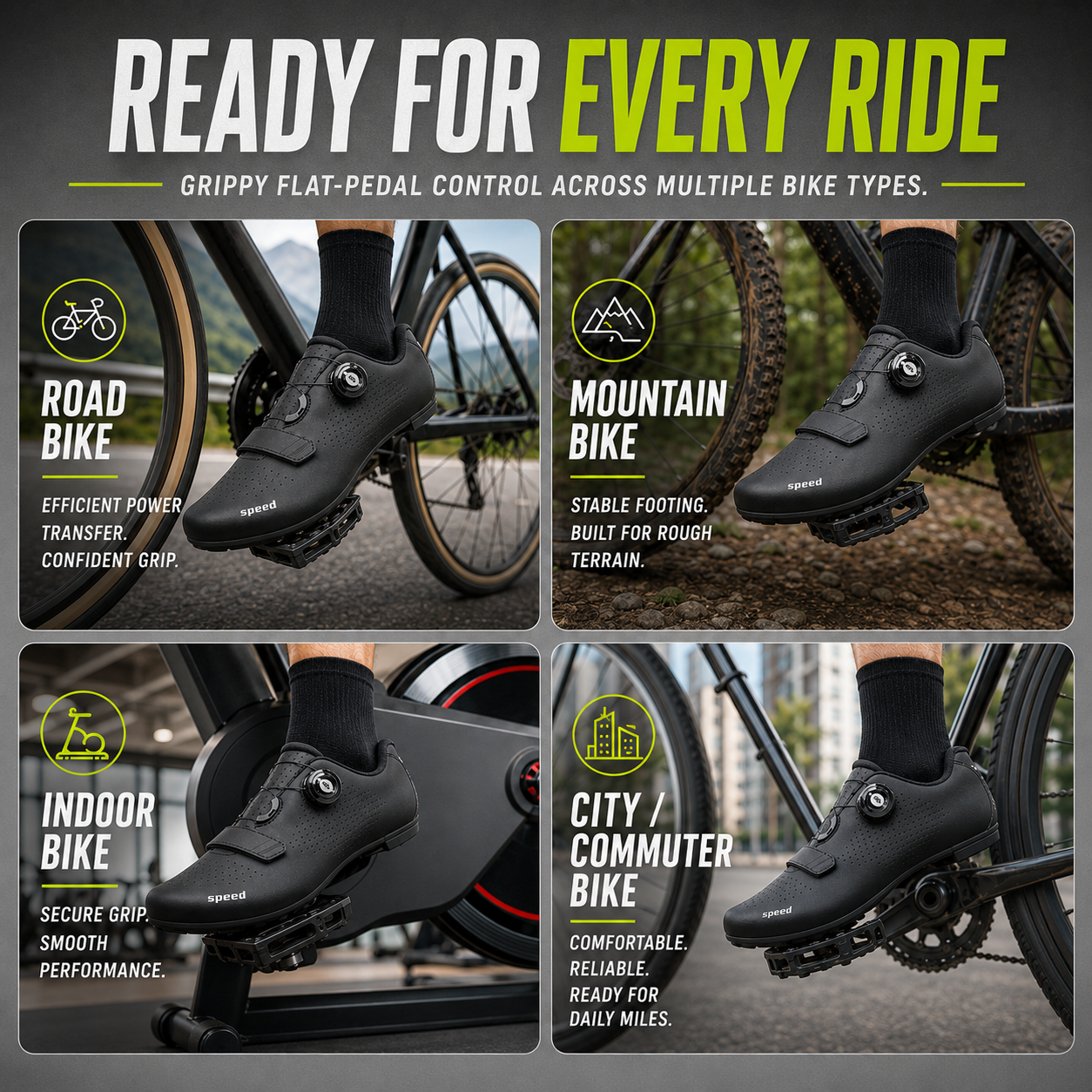 Nordspur | Velodrix Klickpedalfrei-Flatpedal-Radschuh
