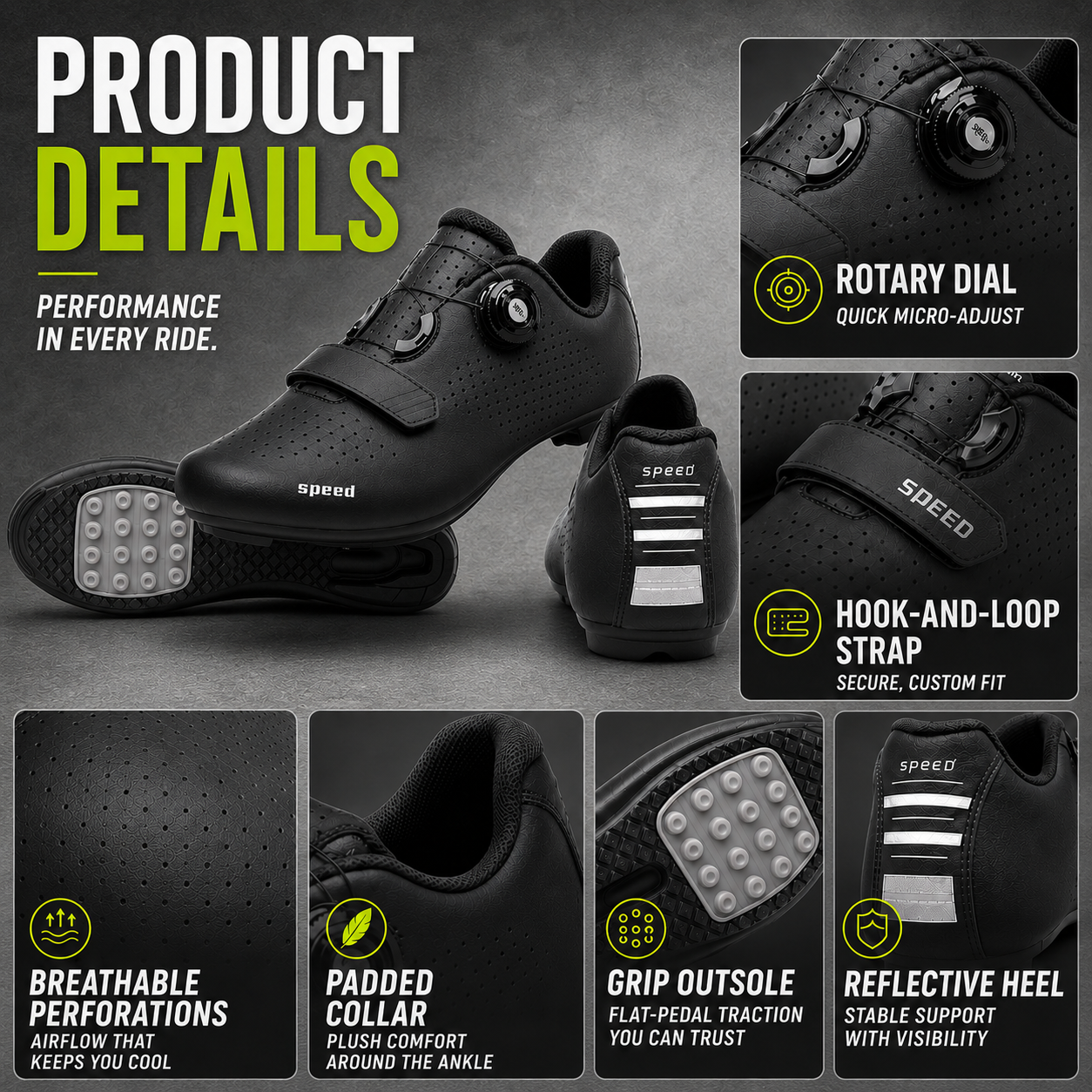 Nordspur | Velodrix Klickpedalfrei-Flatpedal-Radschuh