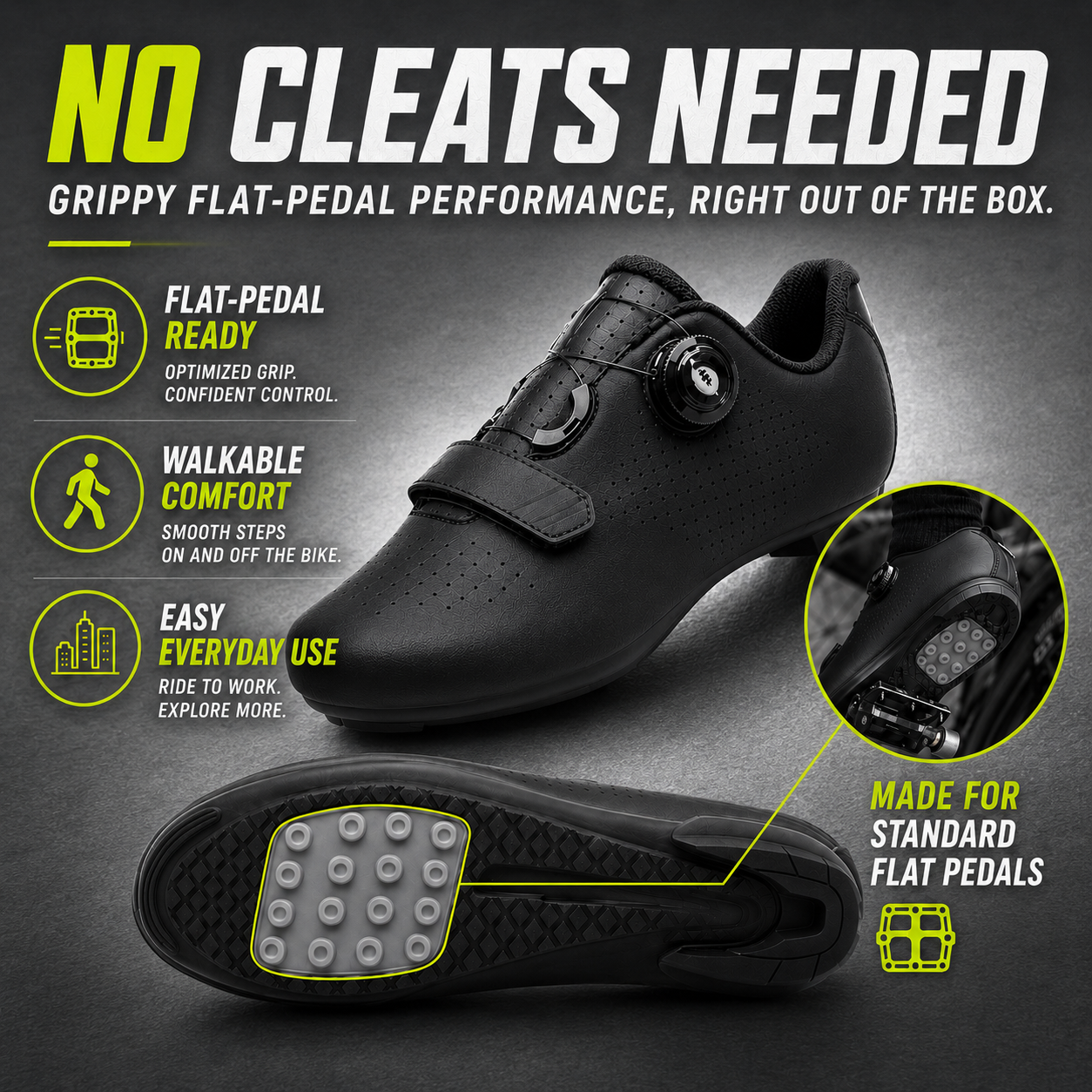 Nordspur | Velodrix Klickpedalfrei-Flatpedal-Radschuh