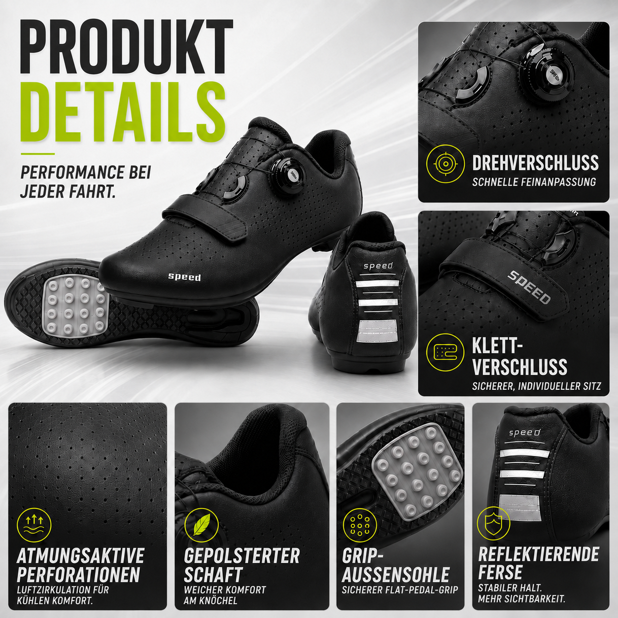 Nordspur | Velodrix Klickpedalfrei-Flatpedal-Radschuh