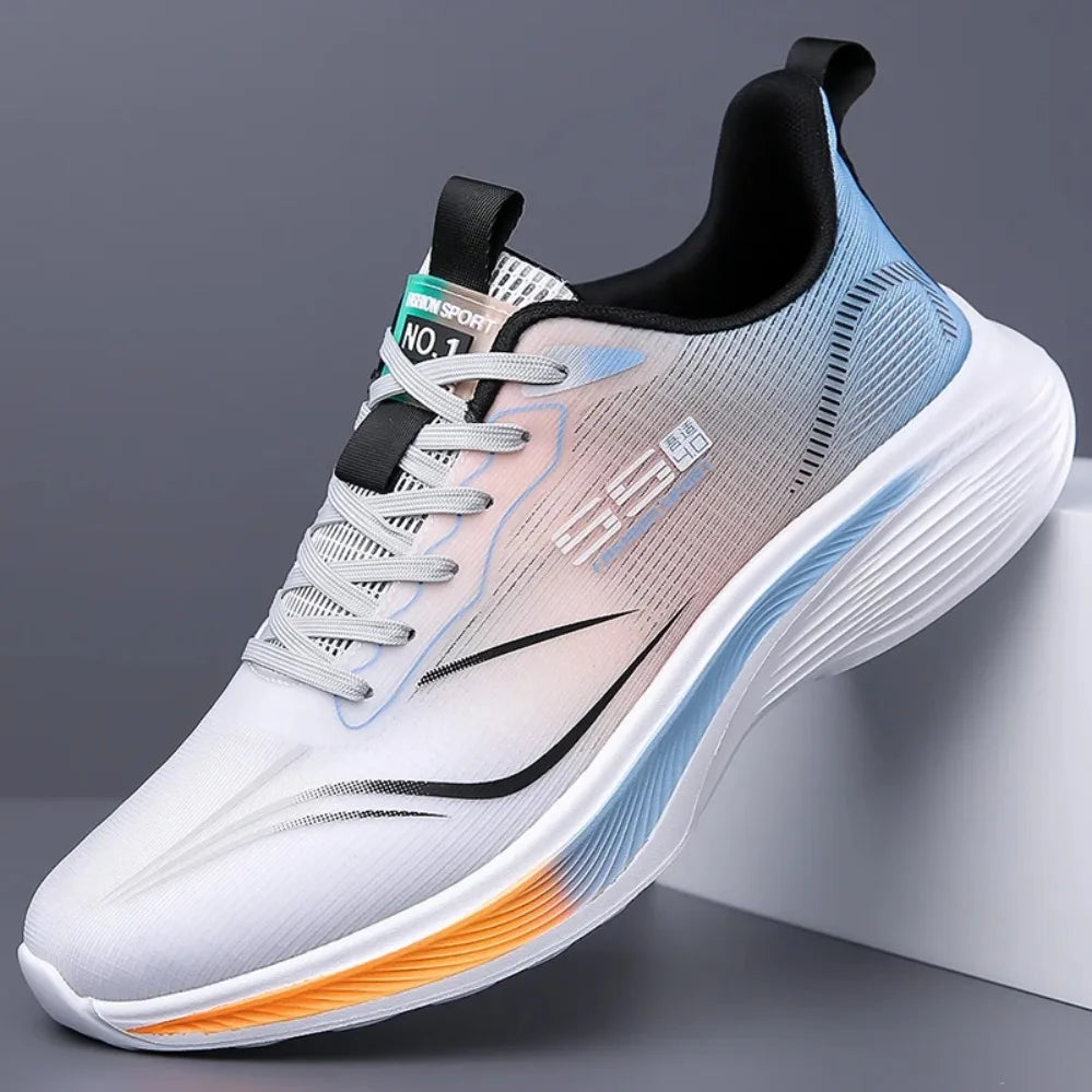Herren Laufschuhe mit Karbonplatte und Luftkissen-Sohle