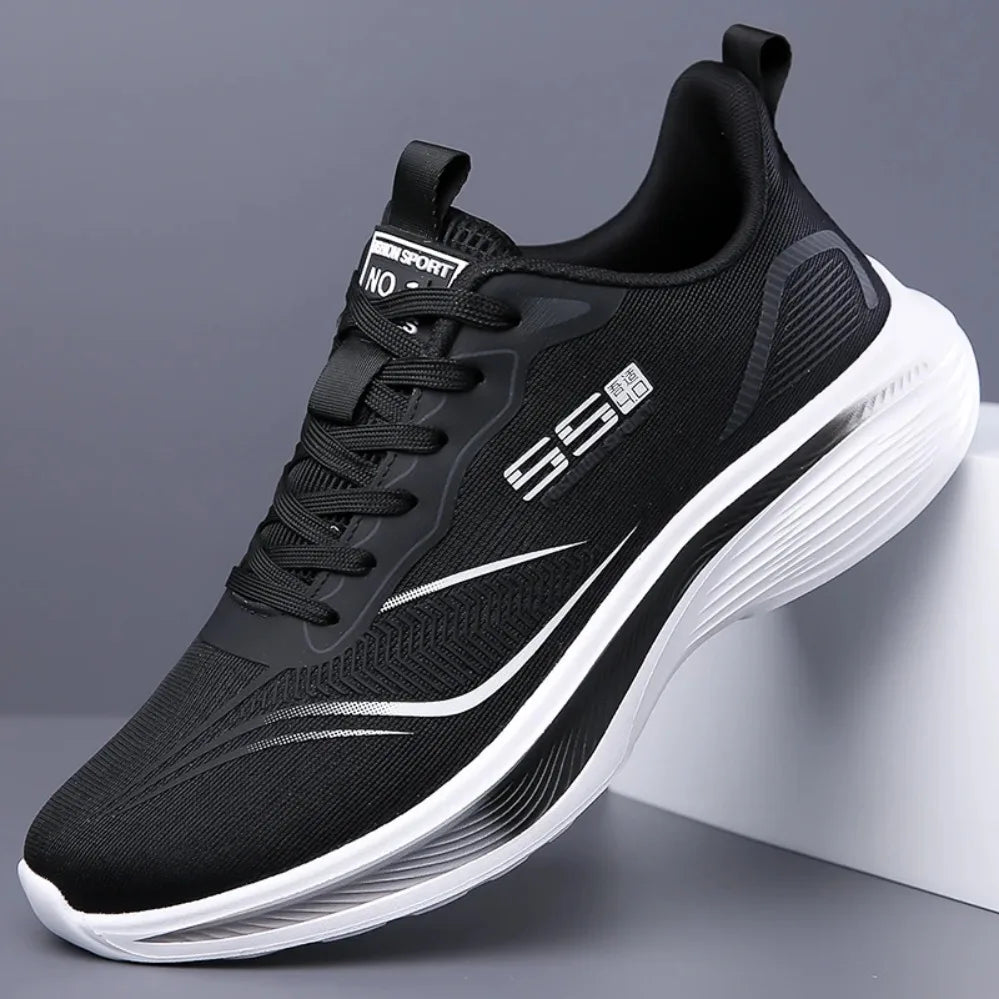 Herren Laufschuhe mit Karbonplatte und Luftkissen-Sohle