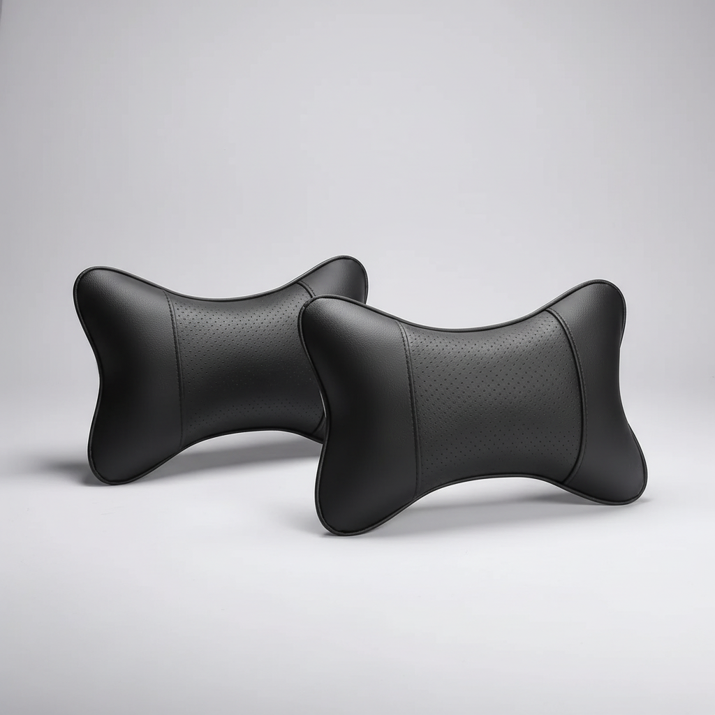 Ergonomisches Auto-Kopfstützenkissen mit atmungsaktiver perforierter Oberfläche