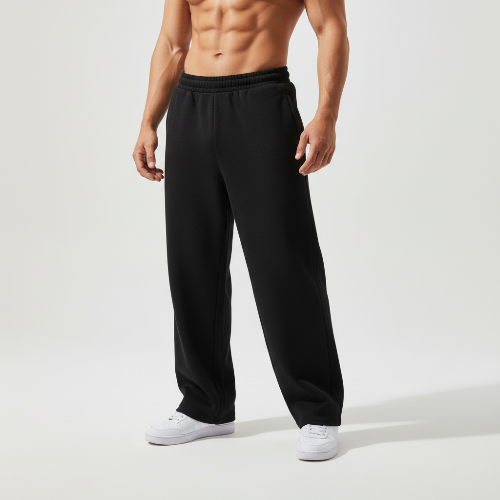 Herren Jogginganzug locker mit elastischem Bund vollständig bedeckt