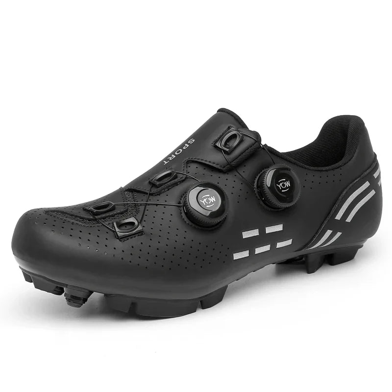 Doppelzweck Rennradschuh SPD-MTB mit Drehverschluss perforiert