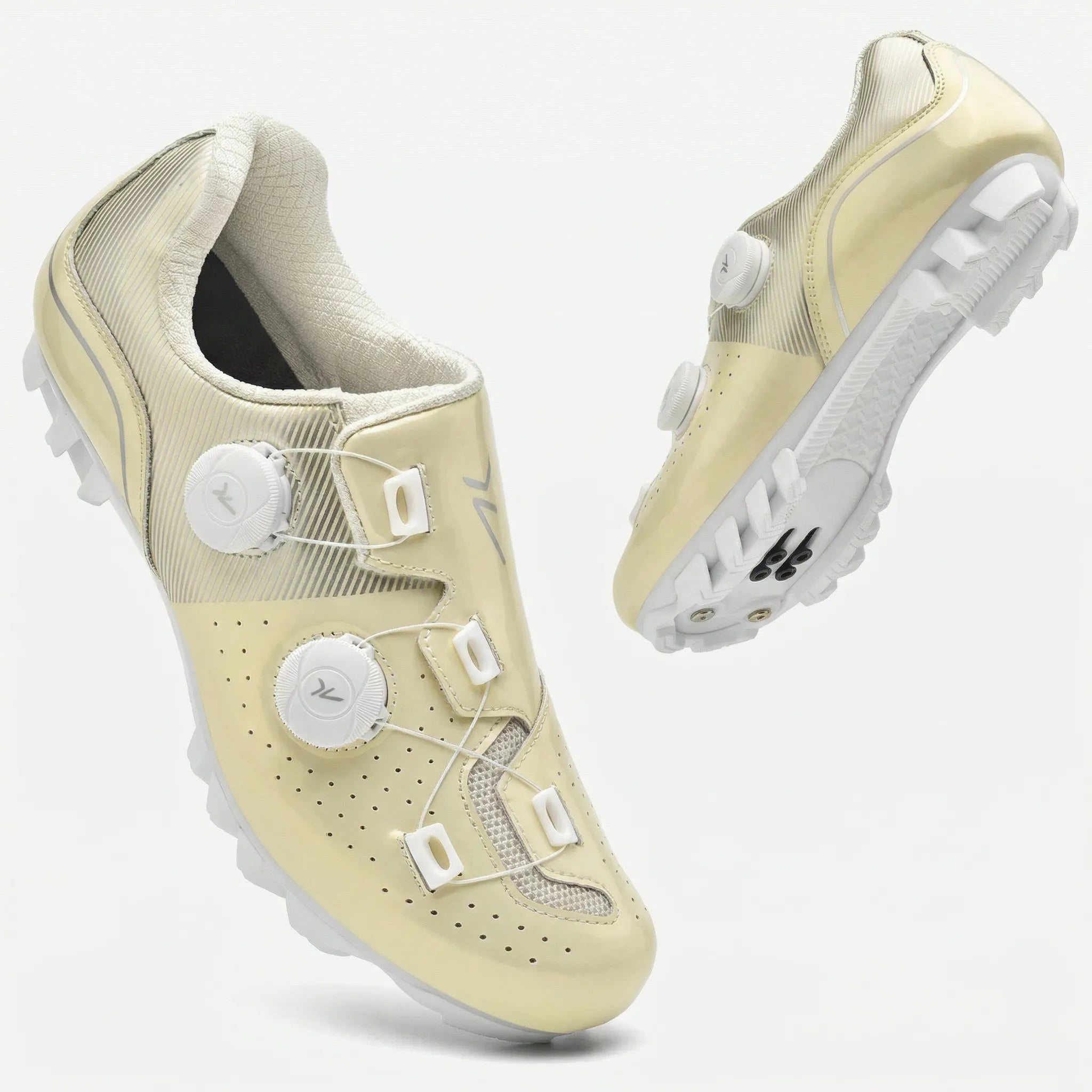 Radschuh mit dualem Drehverschluss Rennrad MTB Cleat-kompatibel