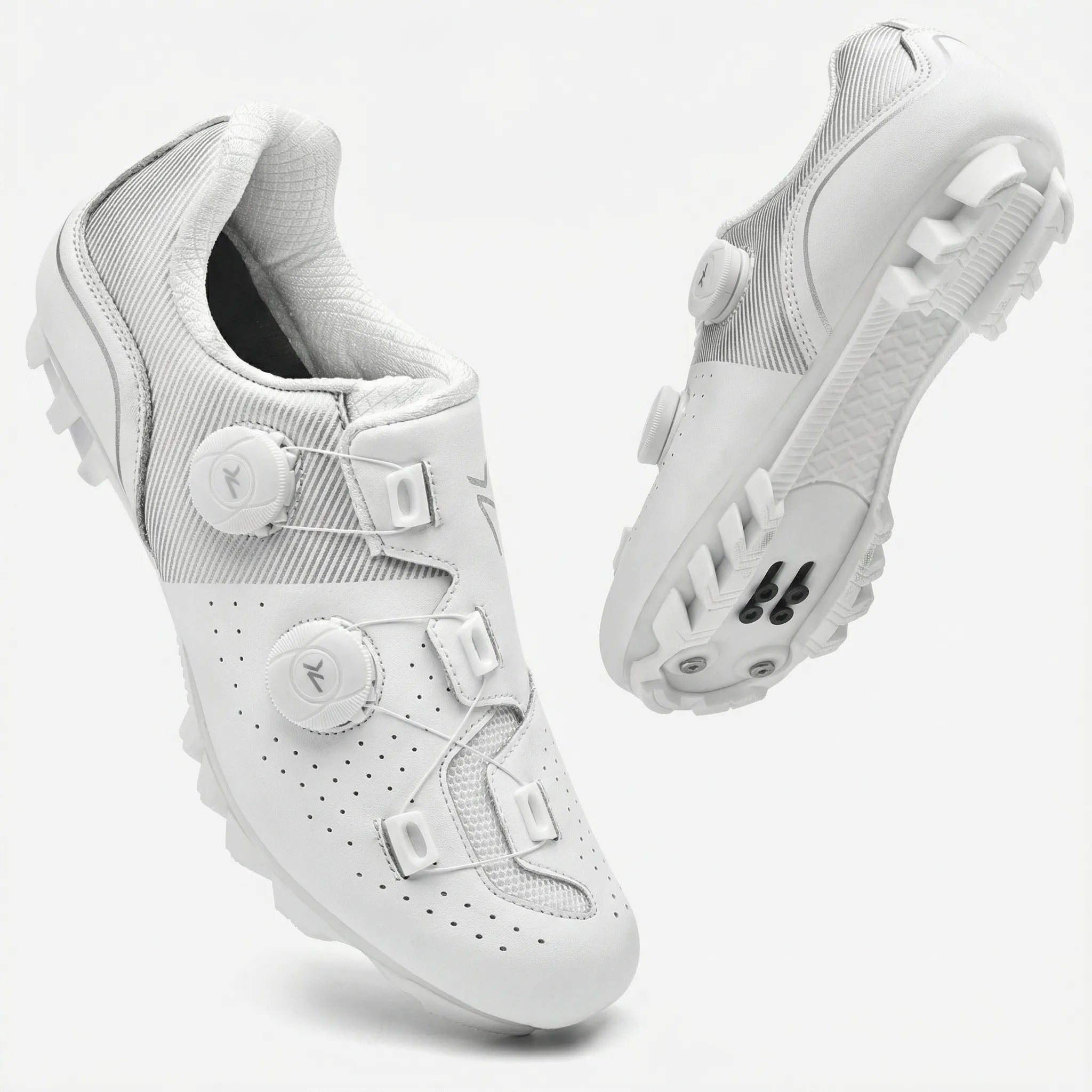 Radschuh mit dualem Drehverschluss Rennrad MTB Cleat-kompatibel