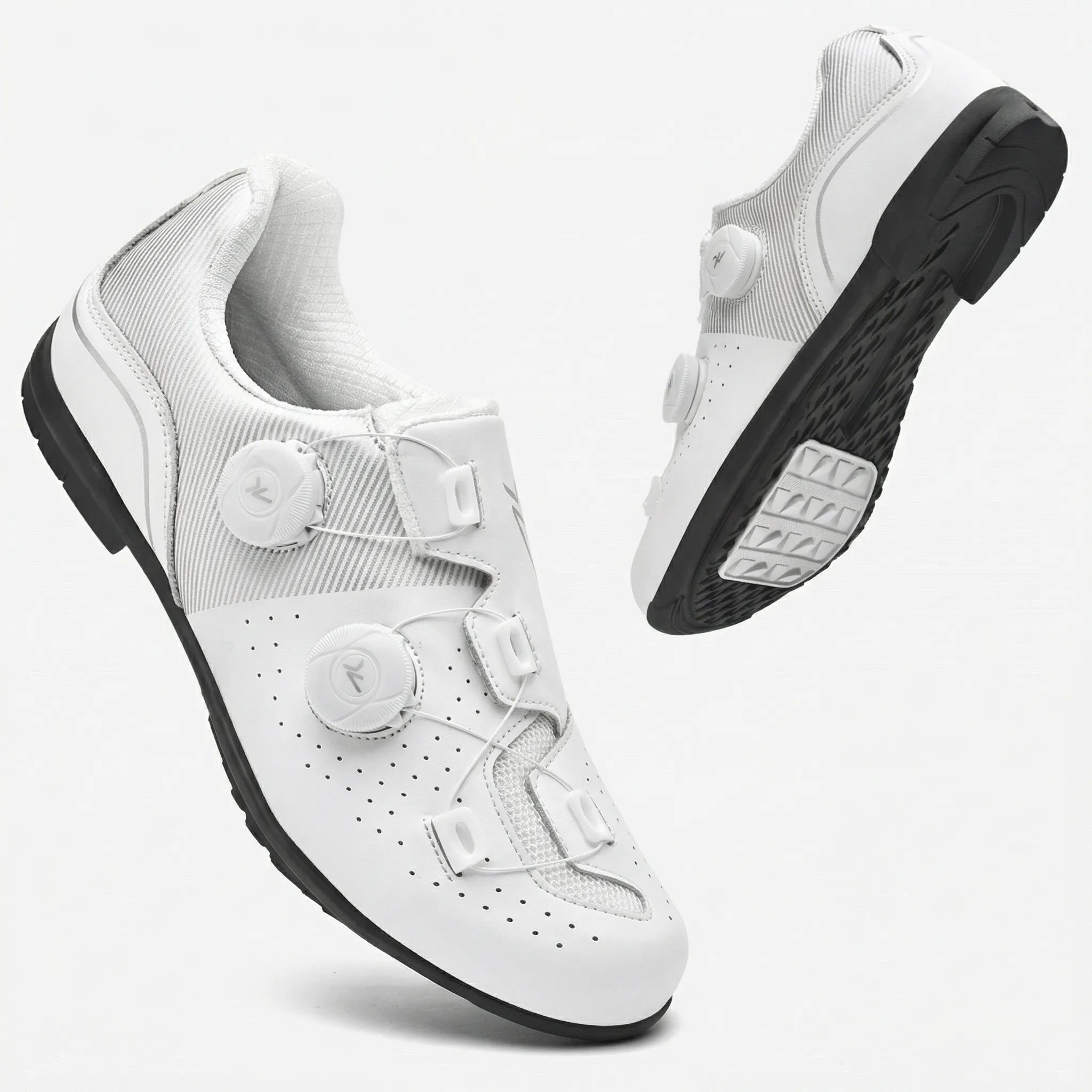 Radschuh mit dualem Drehverschluss Rennrad MTB Cleat-kompatibel