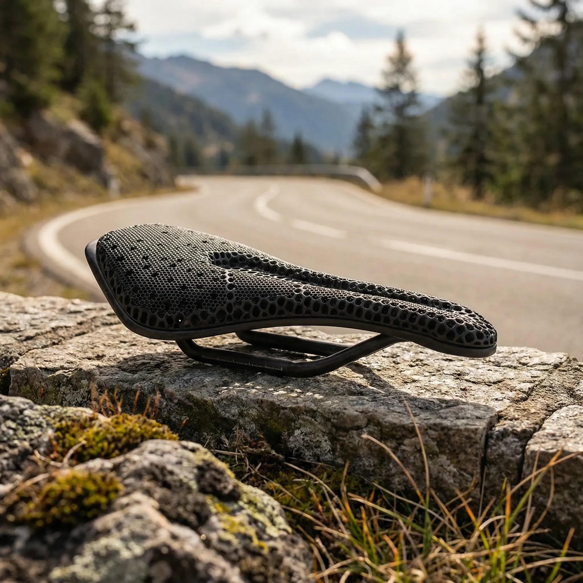 Ultraleichter Fahrradsattel mit Wabenstruktur Druckentlastung