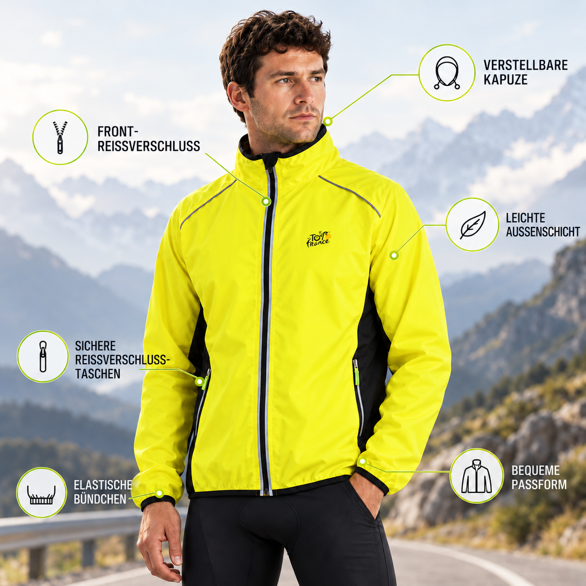 Nordspur | Veloxen Langarm-Radjacke für Herren