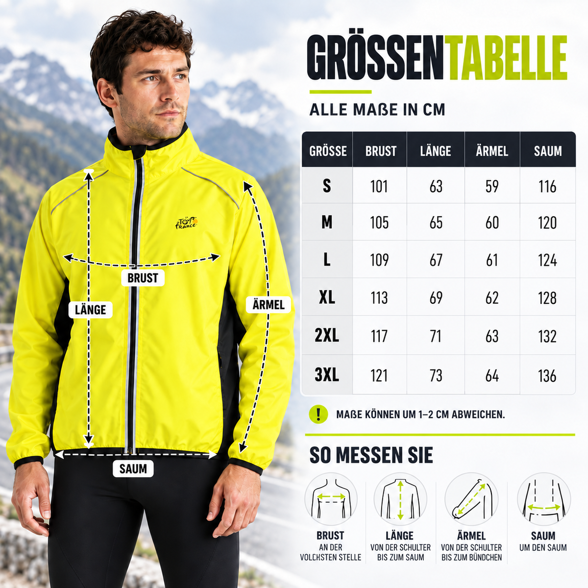 Nordspur | Veloxen Langarm-Radjacke für Herren