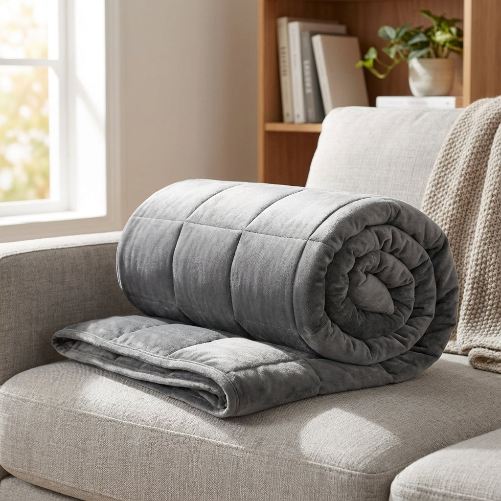 Gewichtete Therapeutische Decke mit gestepptem Design weiche Oberfläche
