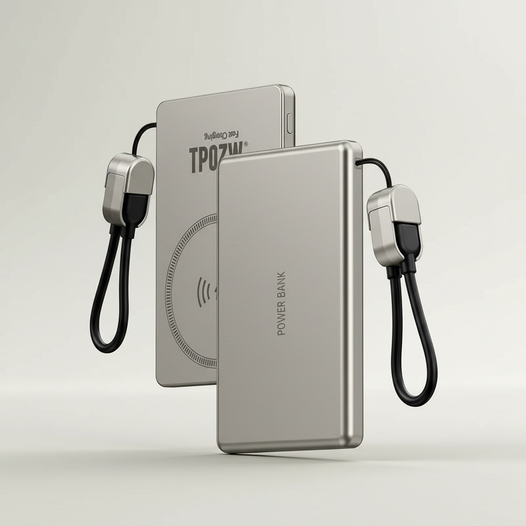 Ultraflache magnetische Powerbank mit schnellladefunktion