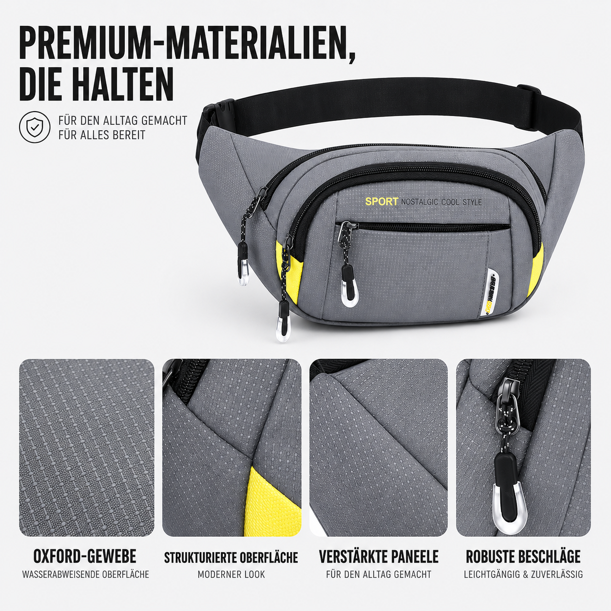 Nordspur | VeltroPack Schlanke Nylon-Gürteltasche