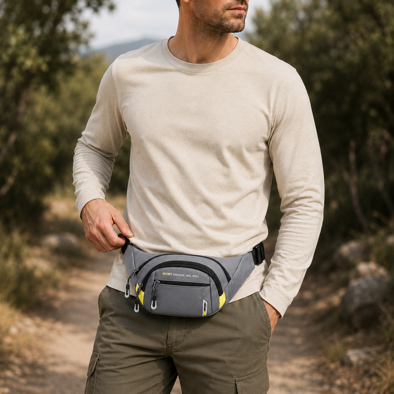 Nordspur | VeltroPack Schlanke Nylon-Gürteltasche