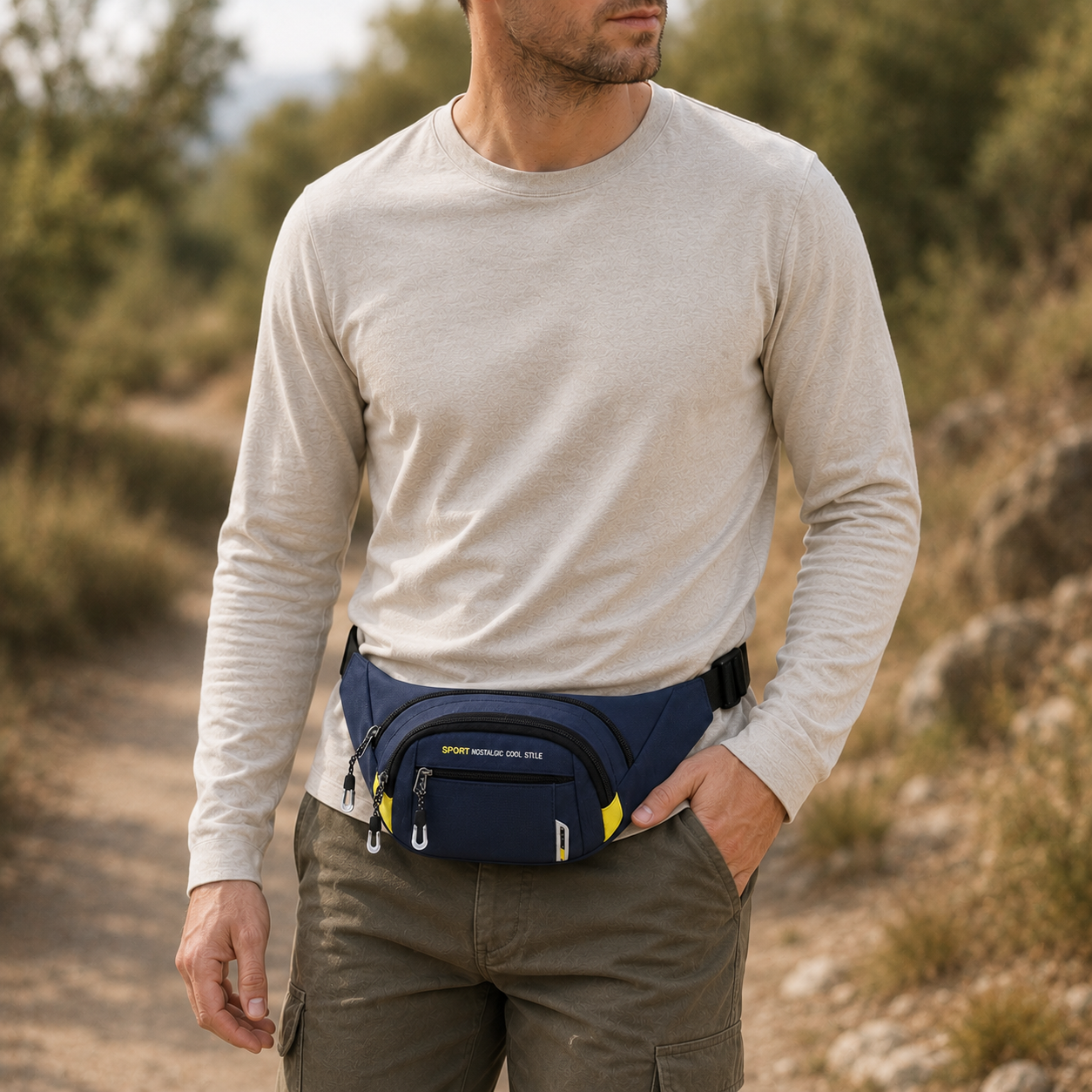 Nordspur | VeltroPack Schlanke Nylon-Gürteltasche