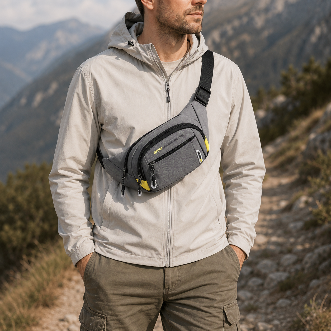 Nordspur | VeltroPack Schlanke Nylon-Gürteltasche