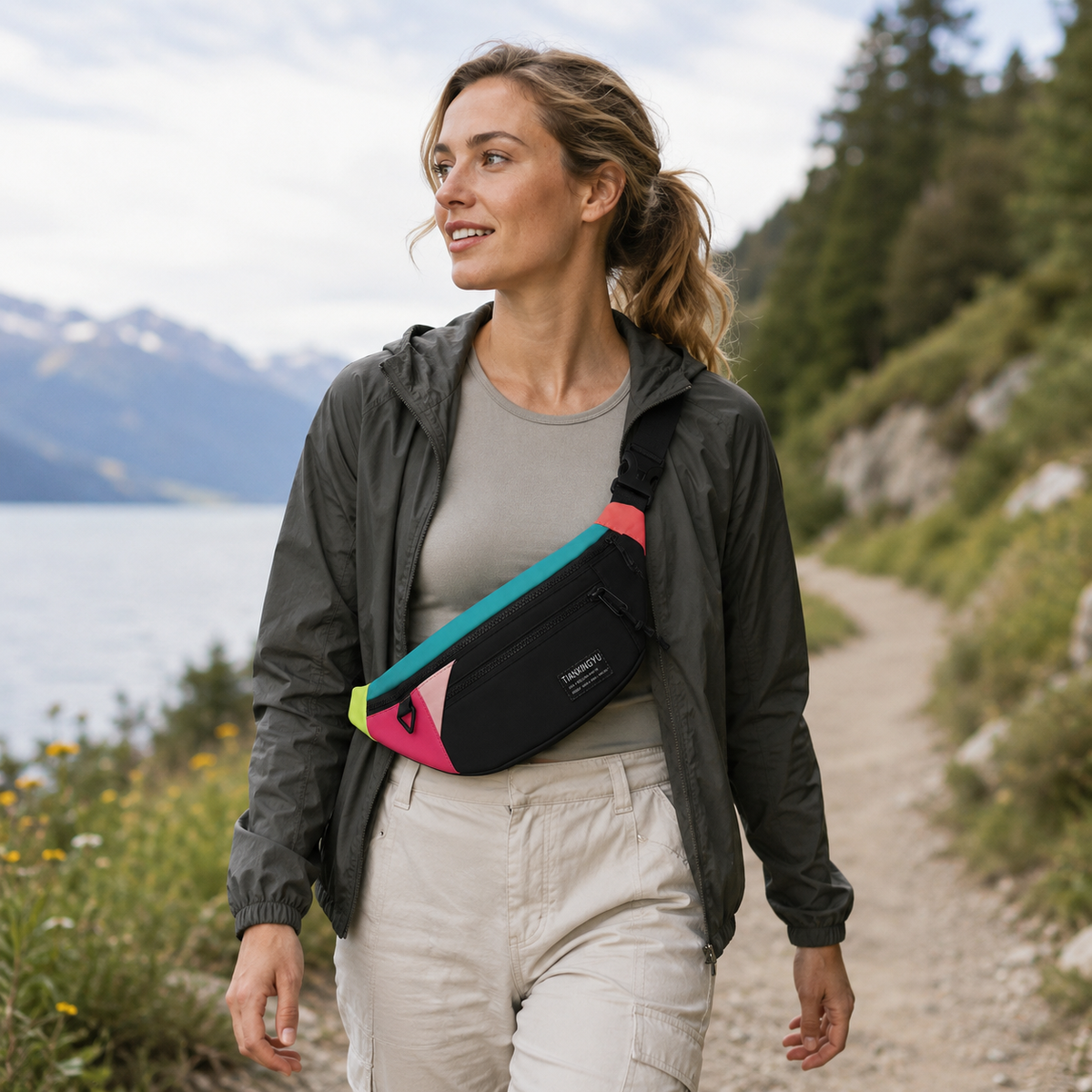 Nordspur | Veltroxa Lässige Nylon-Crossbody-Tasche