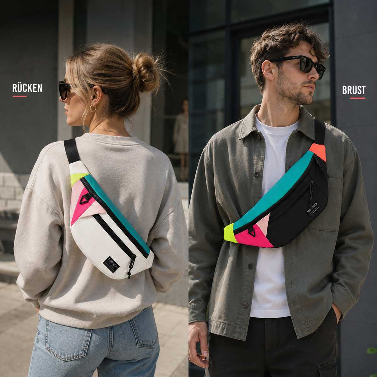 Nordspur | Veltroxa Lässige Nylon-Crossbody-Tasche