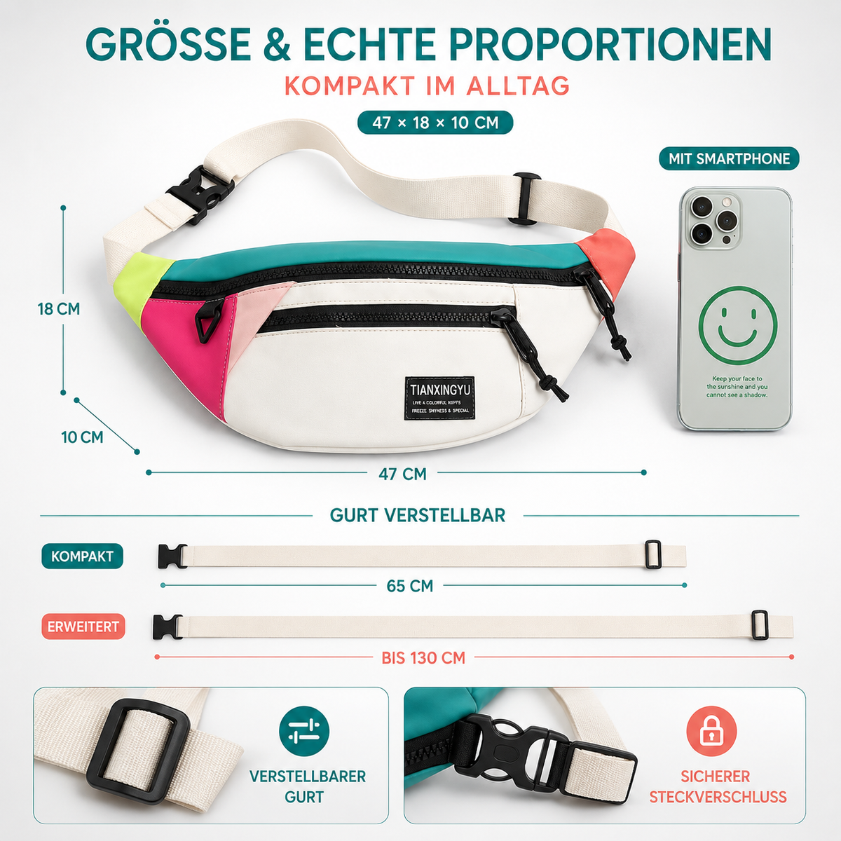 Nordspur | Veltroxa Lässige Nylon-Crossbody-Tasche