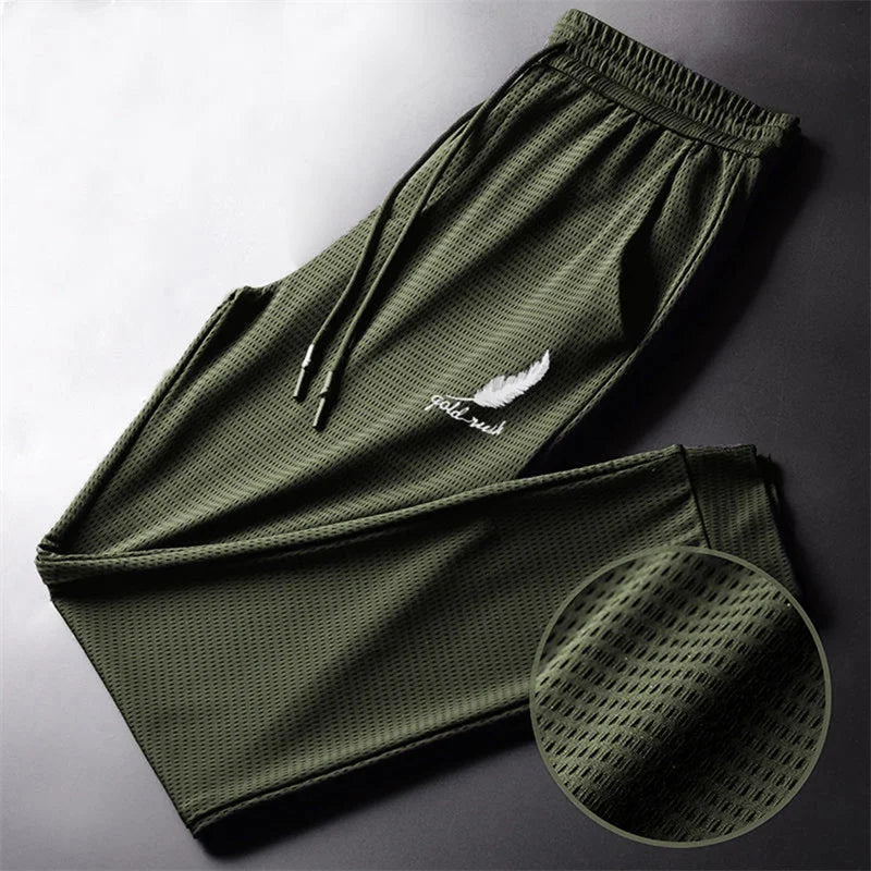 Herren Sporthose atmungsaktiv schnelltrocknend Mesh-Gewebe für Laufen und Fitness