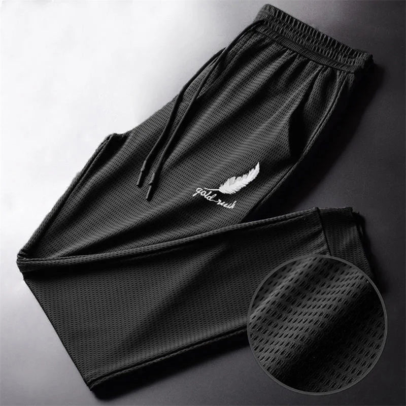 Herren Sporthose atmungsaktiv schnelltrocknend Mesh-Gewebe für Laufen und Fitness