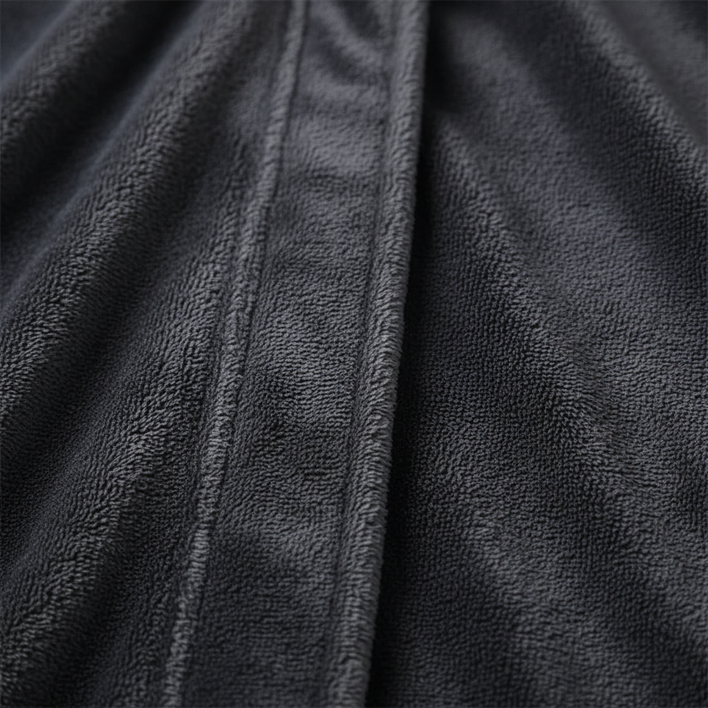 Knöchelhoher Bademantel mit Kapuze, ultra-weicher Fleece, große Taschen