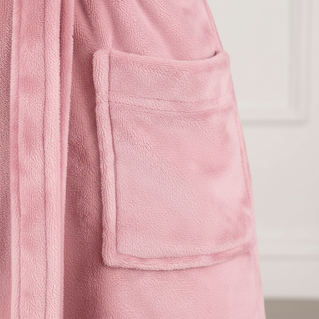 Kapuzen-Kimono-Mantel kurz weiches Plüsch-Design Gürtel
