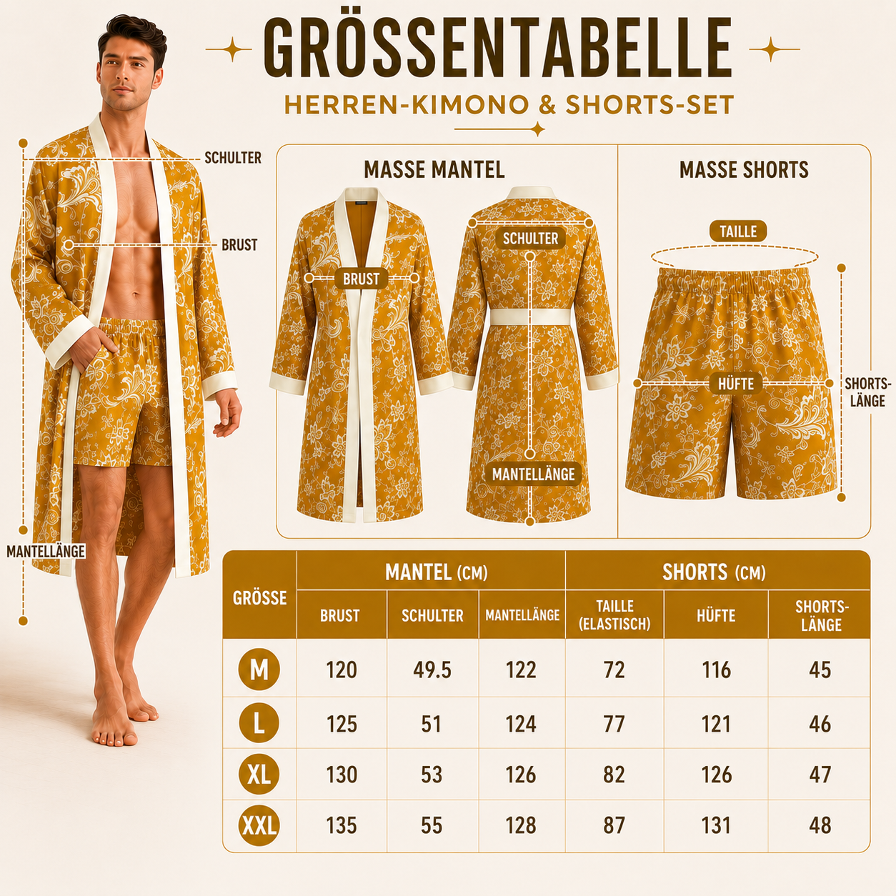 Nordspur | Velvoro Langer Kimono-Stil Bademantel-Set