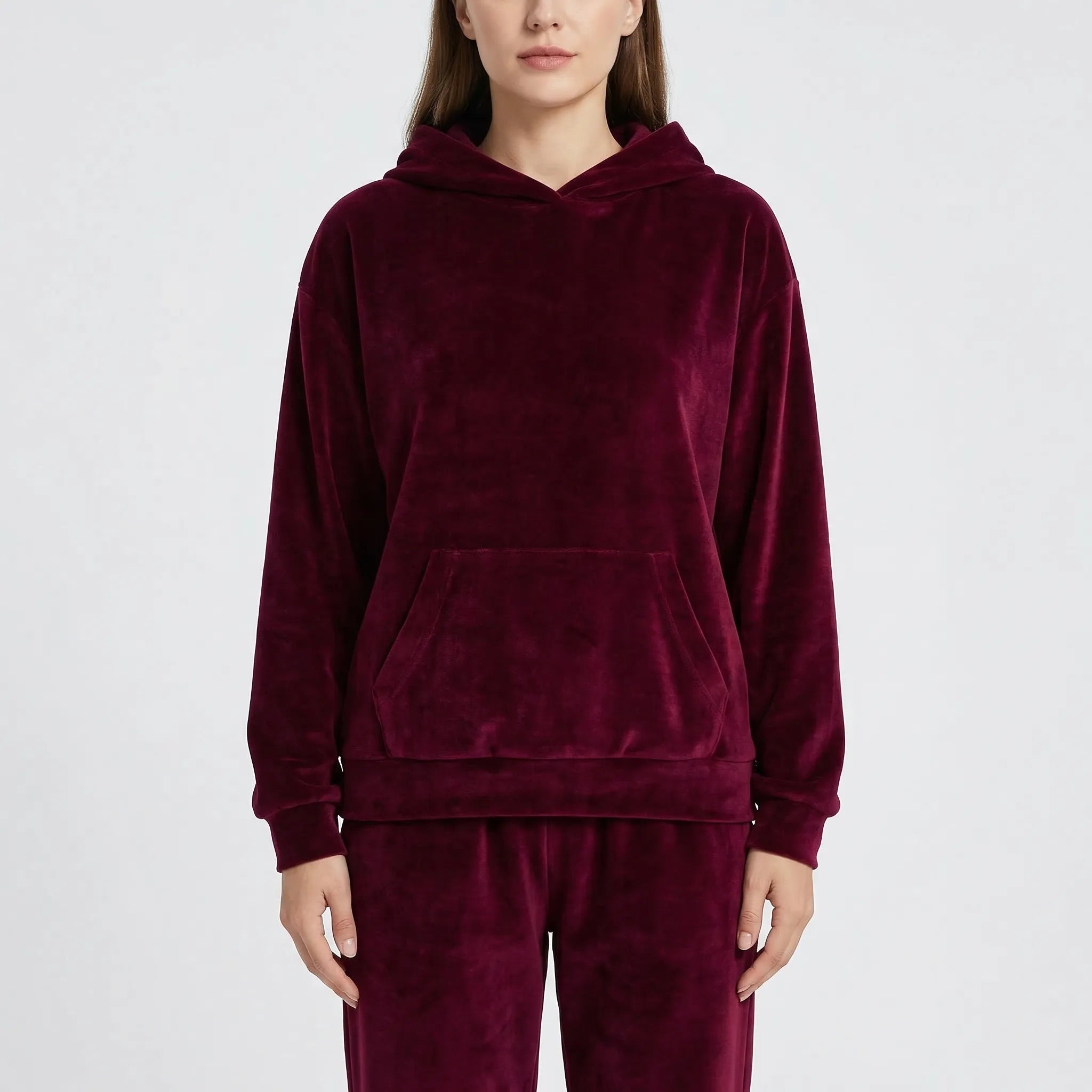 Kapuzen-Trainingsanzug 2-teilig mit übergroßem Hoodie und Slim-Fit-Jogginghosen