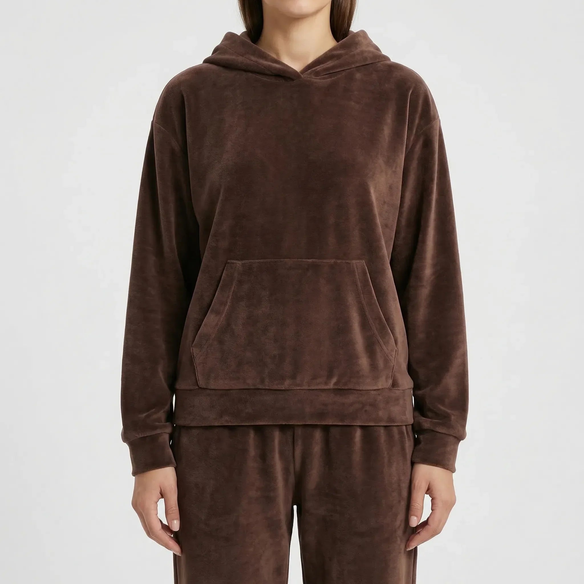 Kapuzen-Trainingsanzug 2-teilig mit übergroßem Hoodie und Slim-Fit-Jogginghosen
