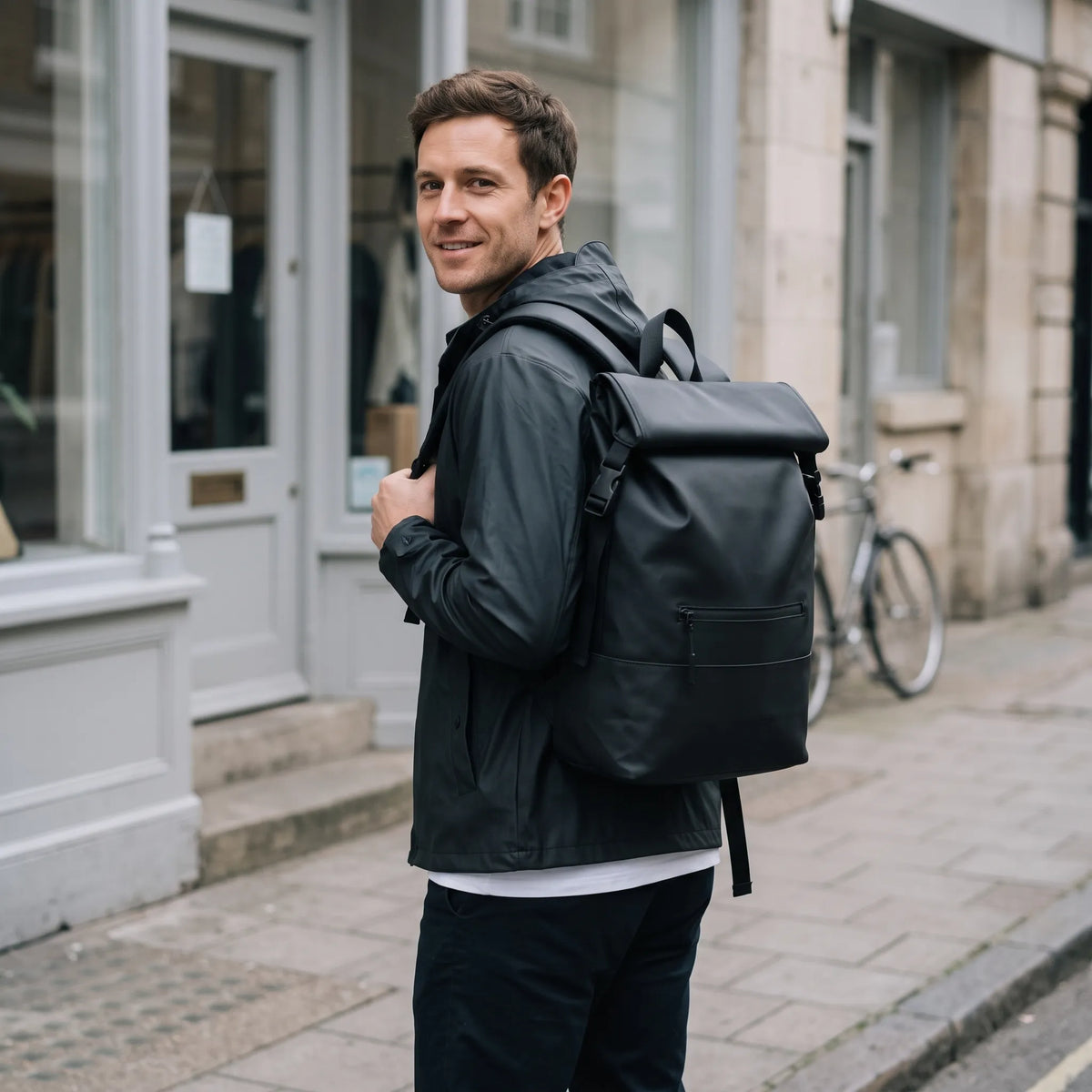 Nordspur | Velvuro Rolltop Rucksack Mit Schnallenverschluss