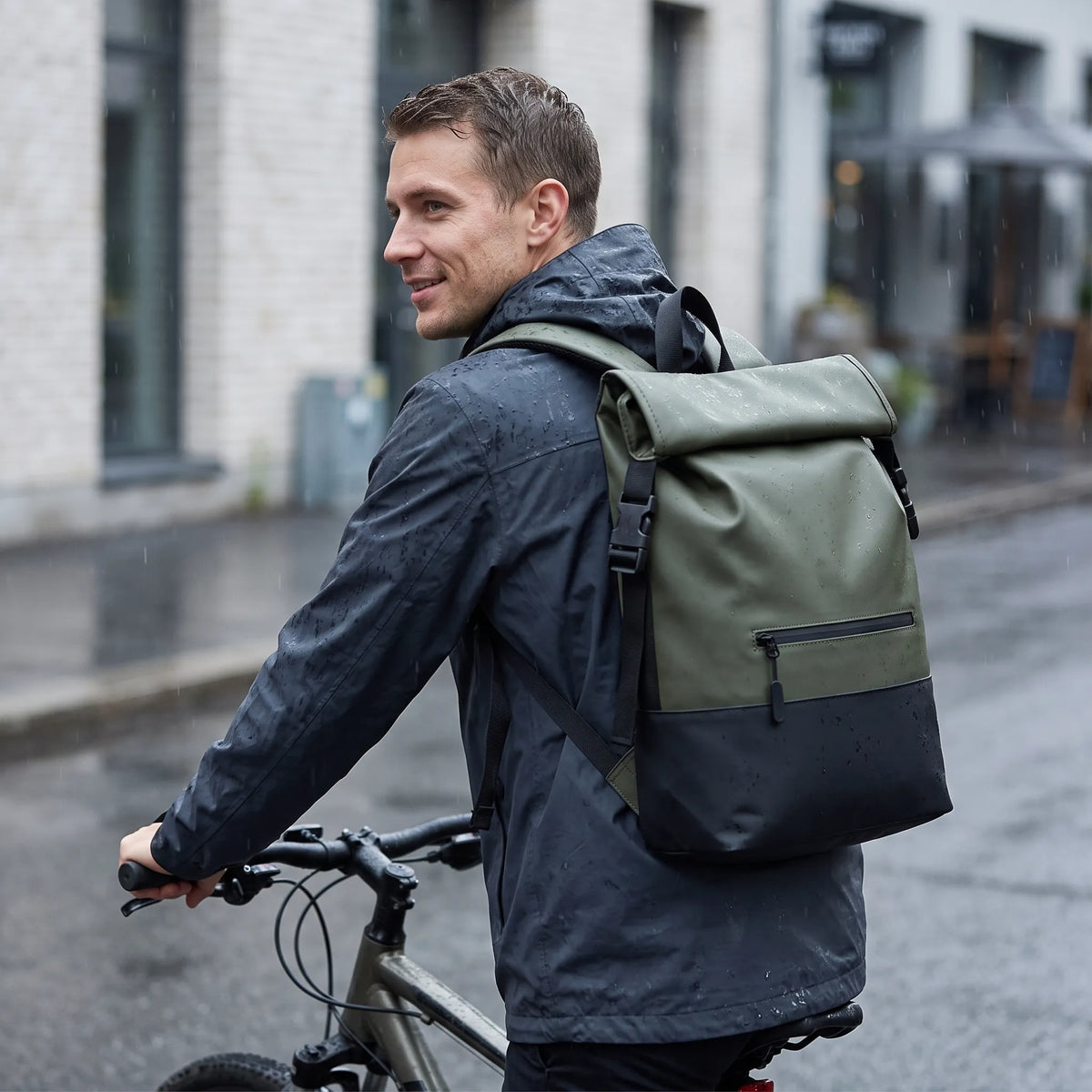 Nordspur | Velvuro Rolltop Rucksack Mit Schnallenverschluss