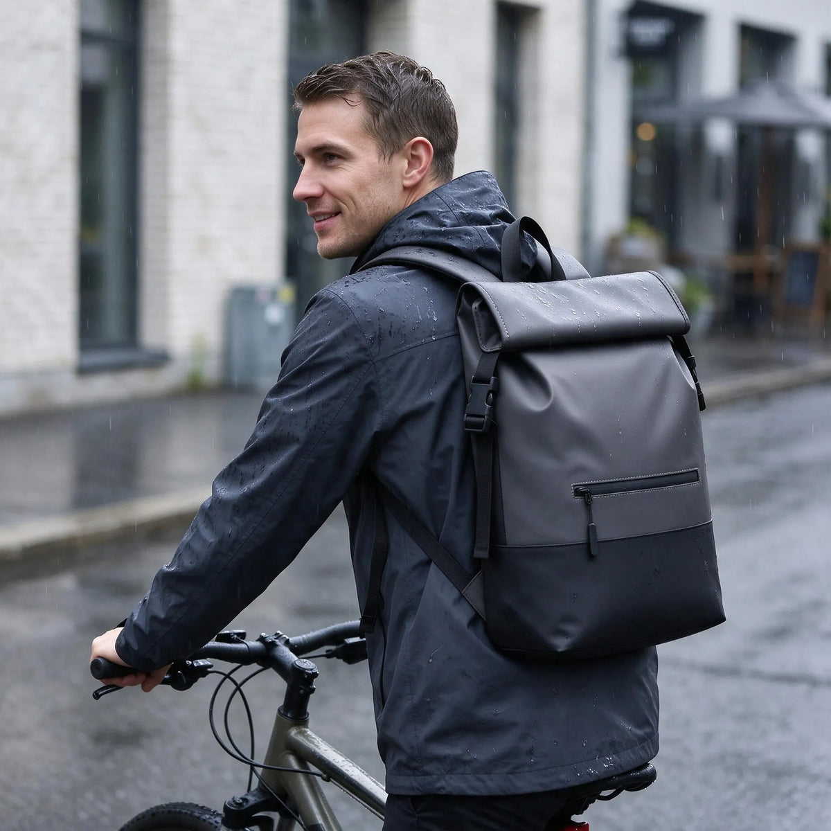 Nordspur | Velvuro Rolltop Rucksack Mit Schnallenverschluss