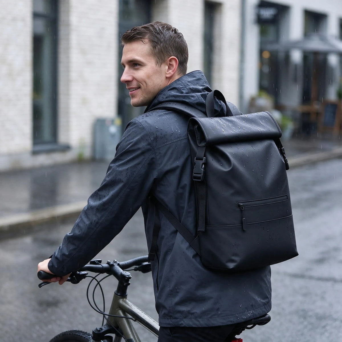 Nordspur | Velvuro Rolltop Rucksack Mit Schnallenverschluss